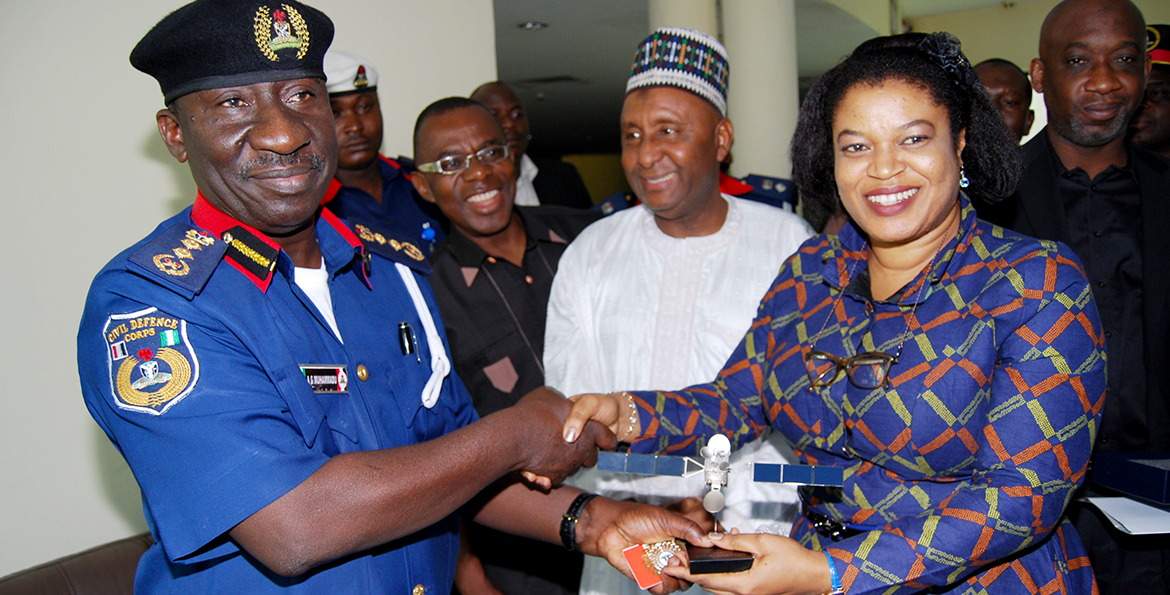 NSCDC Boss Pays Courtesy Visit to NIGCOMSAT